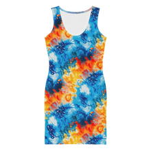 Load image into Gallery viewer, Tie-Dye Sublimation Dress, Incognito Apparel, Vibrant Party Fashion