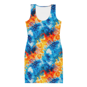 Tie-Dye Sublimation Dress: Stand Out in Incognito Apparel's Vibrant Party Wear
