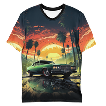 Load image into Gallery viewer, High-Speed Chase Tee in a relaxed setting, embodying the casual yet bold spirit of gaming enthusiasts.