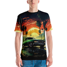Load image into Gallery viewer, Model wearing the High-Speed Chase Tee, merging the worlds of high-stakes gaming and high-style streetwear.