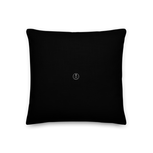 Premium Decorative Pillow - Back View: Features a hidden zipper for easy case removal, displayed against the linen-feel fabric's uniform color and fine texture, embodying simplicity and elegance.