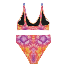 Load image into Gallery viewer, Wrinkled tie dye two-piece swimsuit