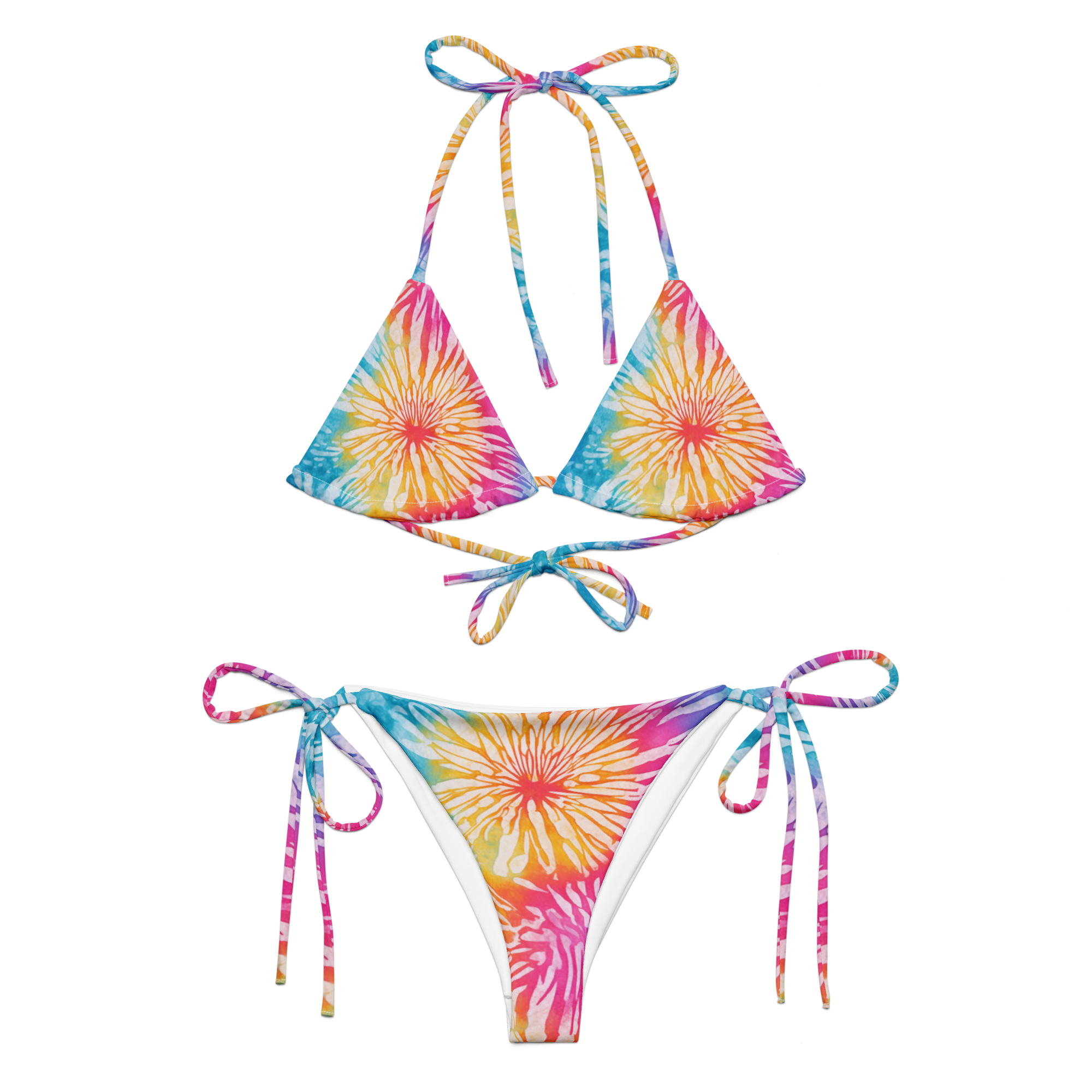 Tie Dye Delight: Women's Two-Piece Swimsuit for the Ultimate Summer Vibes Enthusiasts! - 2XS - XS - S - M - L - XL - 2XL - 3XL - 4XL - 5XL - 6XL