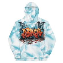 Load image into Gallery viewer, Tie-Dye Graffiti Hoodie: Artistic Expression