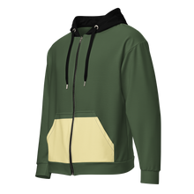 Load image into Gallery viewer, Green Eco Zip Hoodie: Sustainable Urban Fashion