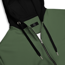 Load image into Gallery viewer, Green Eco Zip Hoodie: Sustainable Urban Fashion