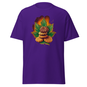 3D view of Girl Scout Cookies Cannabis T-shirt - Purple