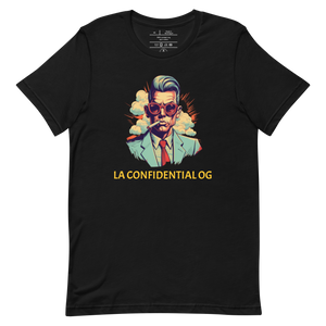  Wrinkled LA Confidential T-shirt Mockup - Weed-Infused Fashion