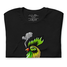 Load image into Gallery viewer, Cannabis-themed T-shirt folded on table