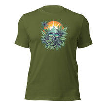 Load image into Gallery viewer, Cannabis Incognito Apparel: Embrace the Summer Vibes with our Sun and Cannabis Leafs T-Shirt