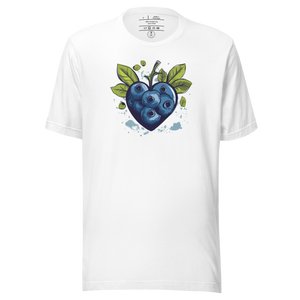 3D Blueberry Crush OG T-Shirt Mockup - White