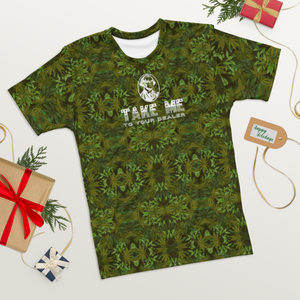 Extraterrestrial Vibes Shirt: Remembering Green Thumb's ET Buddy. Christmas setup with presents and ribbon