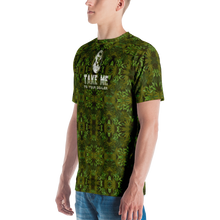 Load image into Gallery viewer, Cosmic Adventure T-Shirt: Embrace the Spirit of Extraterrestrial Weed. prflie model mock up male casual Take me to your dealer