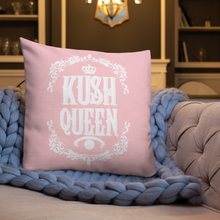 Load image into Gallery viewer, Kush Queen Premium Pillow: Trendy Cannabis Cushion for Comfort Lovers