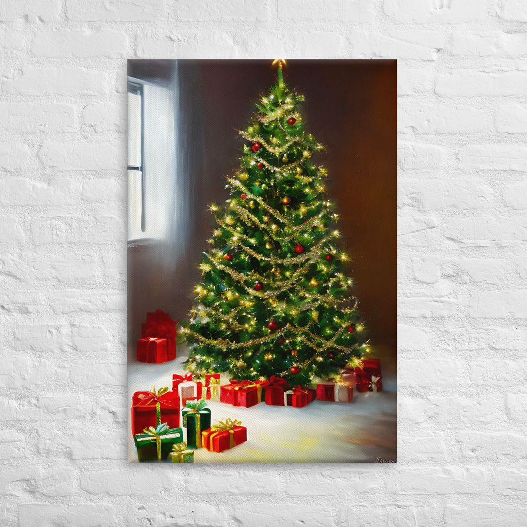 Christmas All over again Tree | A.I. Canvas Art 24