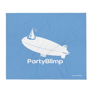 PartyBlimp Throw Blanket - LOGO - CIA (Cannabis Incognito Apparel)