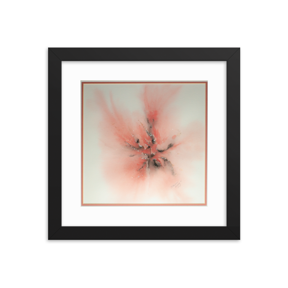 Abstract Burst - Framed poster | Catherine Gregory | 10x 10 - 18x18 - Cannabis Incognito Apparel CIA | Cannabis Clothing Store