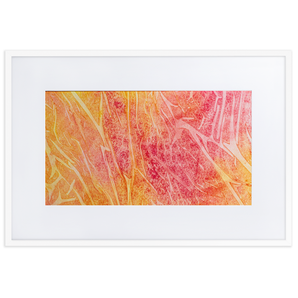 Abstract Paint roll Matte Paper Framed Poster | Catherine Gregory - Cannabis Incognito Apparel CIA | Cannabis Clothing Store