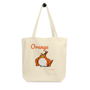 Orange Tote Bag “two Birds one Stoned” - Eco Tote Bag - Cannabis Incognito Apparel CIA | Cannabis Clothing Store
