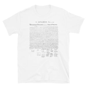 United States Declaration of Independence T-Shirt | CIA clothing & Prints - CIA (Cannabis Incognito Apparel)