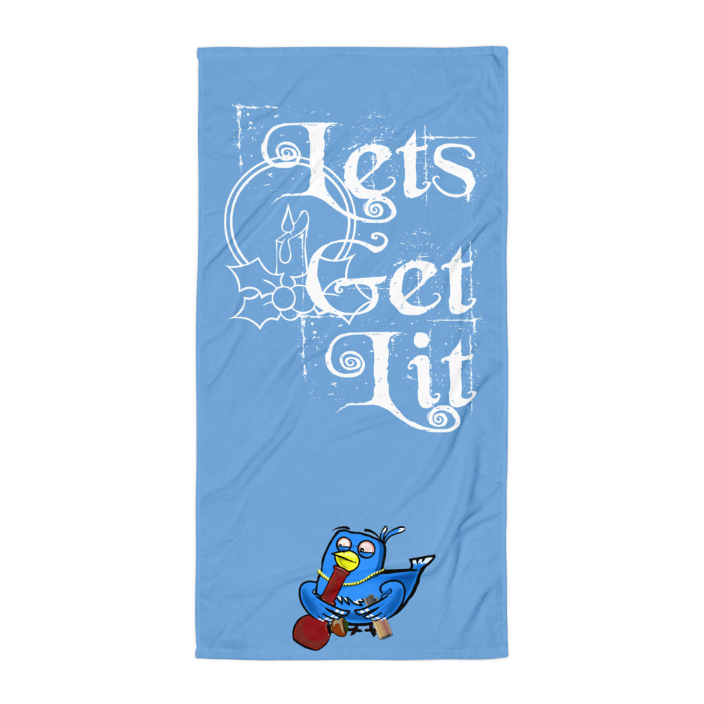 Lets Get Lit - TWIT - TCA -Towel - Cannabis Incognito Apparel CIA | Cannabis Clothing Store