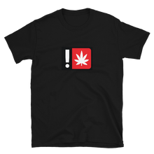 Load image into Gallery viewer, Weed WARNING ⚠️ Short-Sleeve Unisex T-Shirt | CIA Clothing Store - Cannabis Incognito Apparel CIA | Cannabis Clothing Store