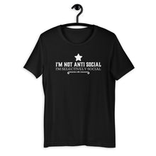 Load image into Gallery viewer, I&#39;m not Anti Social I&#39;m selectively social | PINK &amp; BLACK tank top - Cannabis Incognito Apparel CIA | Cannabis Clothing Store