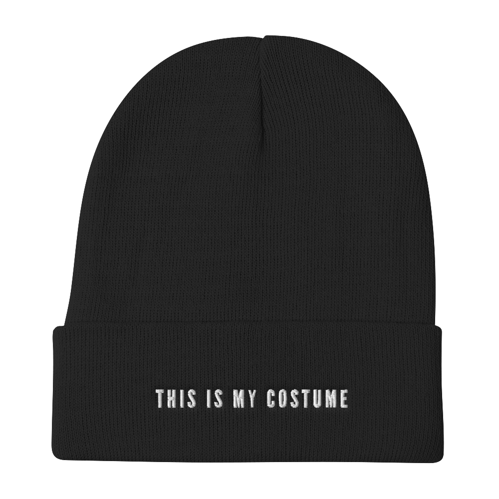 “This is my Costume” - Embroidered Beanie - Cannabis Incognito Apparel CIA | Cannabis Clothing Store
