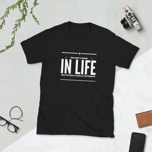 The best things in life are actually really expensive | Black T-Shirt - Cannabis Incognito Apparel CIA | Cannabis Clothing Store