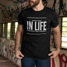 Load image into Gallery viewer, The best things in life are actually really expensive | Black T-Shirt - Cannabis Incognito Apparel CIA | Cannabis Clothing Store