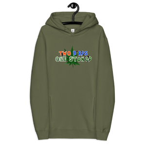 Two Birds One Stoned Earthy fashion hoodie