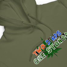 Load image into Gallery viewer, Two Birds One Stoned Earthy fashion hoodie
