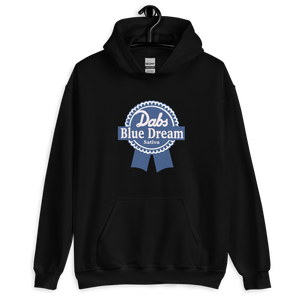 Dabs Blue Dream Sative | Sweatshirt Hoodie | BLACK FRONT Mock Up | CIA Cannabis Incognito Apparel Shop | Hanger Mock up