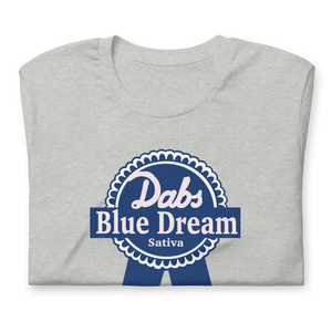 DABS Blue Dream Sativa | Short-Sleeve T-Shirt | Cannabis Incognito Apparel - CIA - Streetwear Style: DABS Blue Dream Sativa T-Shirt by Cannabis Incognito ApparelFoldeed