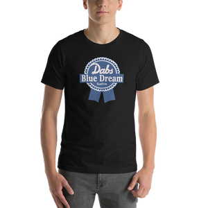 Streetwear Style: DABS Blue Dream Sativa T-Shirt by Cannabis Incognito Apparel - Model front