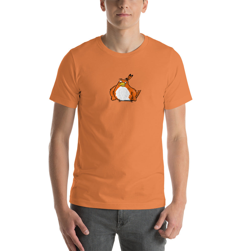 Orange | Two Birds One Stoned | Short-Sleeve T-Shirt - XS - S - M - L - XL - 2XL