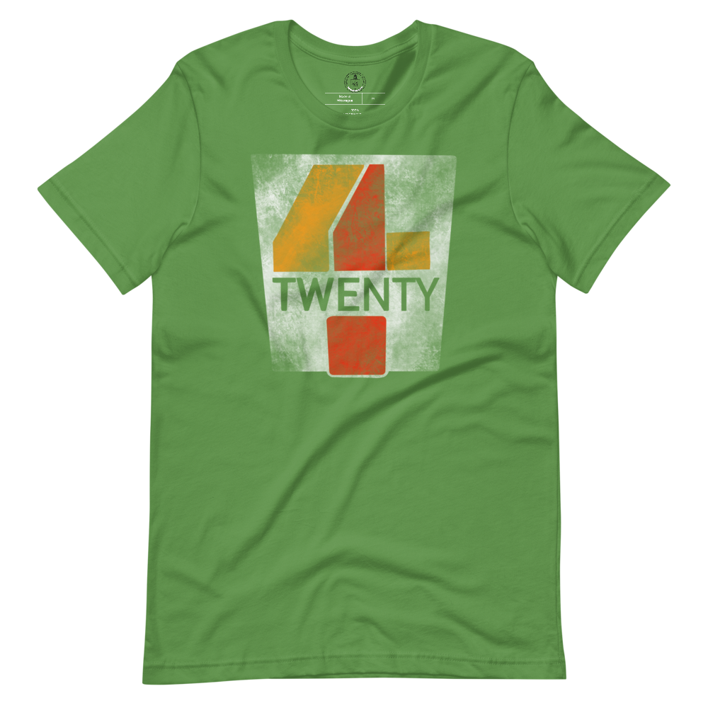 CIAclothing.store 420 711 Tshirt Green Flat Mockup FRONT | Cannabis Incognito Apparel - Funny Weed Shirt: Spread Laughter with Cannabis Incognito Apparel