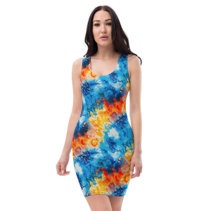 Tie-Dye Sublimation Dress: Stand Out in Incognito Apparel's Vibrant Party Wear