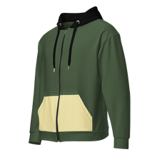 Load image into Gallery viewer, Green Eco Zip Hoodie: Sustainable Urban Fashion - 2XS - XS - S - M - L - XL - 2XL - 3XL - 4XL - 5XL - 6XL