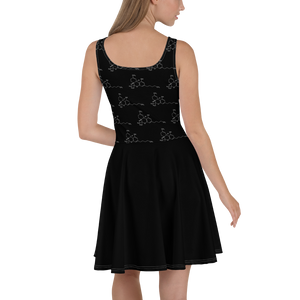 THC Pattern Skater Dress: Cannabis Incognito Apparel for the Ultimate Cannabis Clothing Enthusiasts!