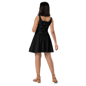 THC Pattern Skater Dress: Cannabis Incognito Apparel for the Ultimate Cannabis Clothing Enthusiasts!