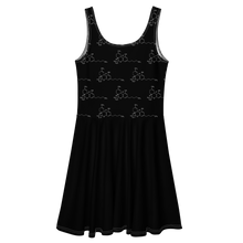 Load image into Gallery viewer, THC Pattern Skater Dress: Cannabis Incognito Apparel for the Ultimate Cannabis Clothing Enthusiasts!