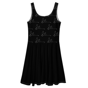 THC Pattern Skater Dress: Cannabis Incognito Apparel for the Ultimate Cannabis Clothing Enthusiasts!