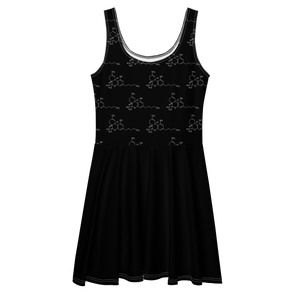 THC Pattern Skater Dress: Cannabis Incognito Apparel for the Ultimate Cannabis Clothing Enthusiasts! - XS - S - M - L - XL - 2XL - 3XL