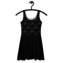 Load image into Gallery viewer, THC Pattern Skater Dress: Cannabis Incognito Apparel for the Ultimate Cannabis Clothing Enthusiasts!