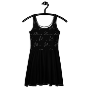 THC Pattern Skater Dress: Cannabis Incognito Apparel for the Ultimate Cannabis Clothing Enthusiasts!