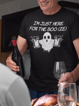 Load image into Gallery viewer, I’m just here for the Booze T-Shirt | Art T-bone Gregory - Cannabis Incognito Apparel CIA | Cannabis Clothing Store