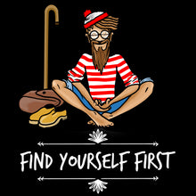 Load image into Gallery viewer, Waldo finds himself First | CIA | Wheres waldo shirt meditating you - Cannabis Incognito Apparel CIA | Cannabis Clothing Store