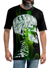 Load image into Gallery viewer, Front view of Male wearing Money Skull T-Shirt - CIA Clothing 