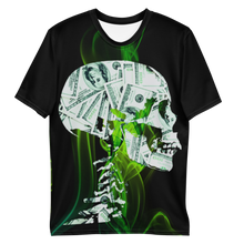 Load image into Gallery viewer, Relaxed Tshirt laid out Money Skull T-Shirt